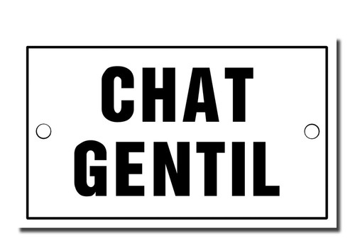 Chat gentil - (friendly, cat)